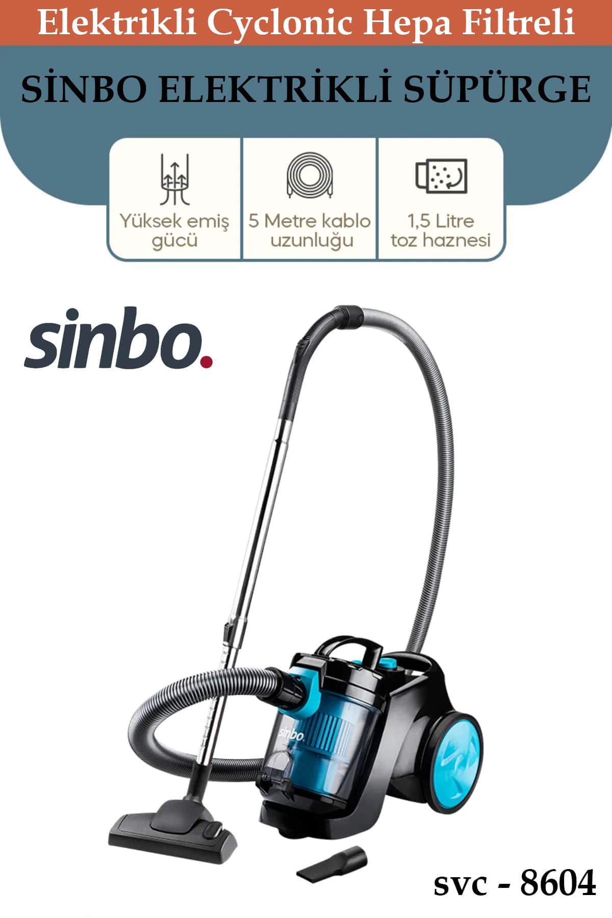 SİNBO SVC-8604 ELEKTRİKLİ SÜPÜRGE - dibidip