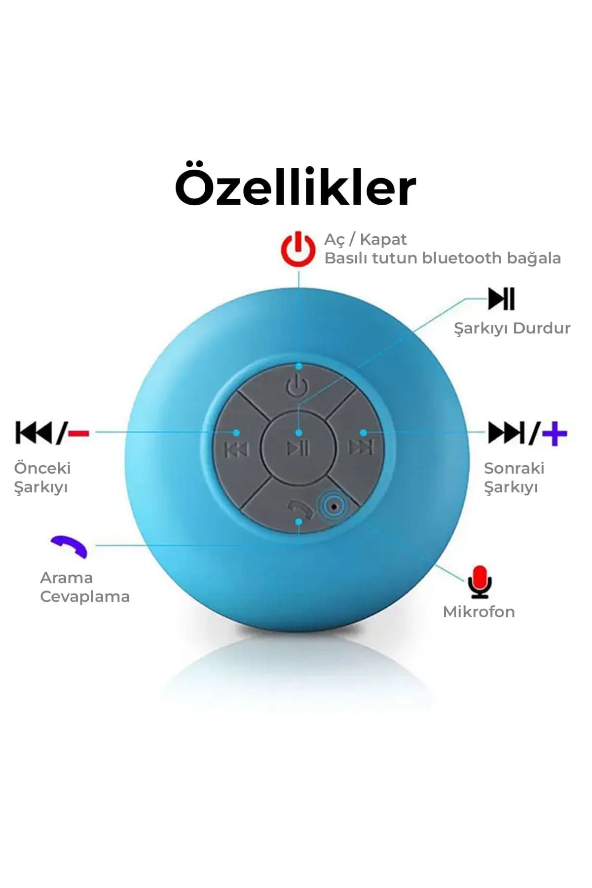 🎵SU GEÇİRMEZ DUŞ HOPARLÖRÜ - dibidip