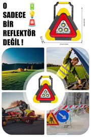 ⚠️ÜÇGEN TRAFİK REFLEKTÖR FENER - dibidip
