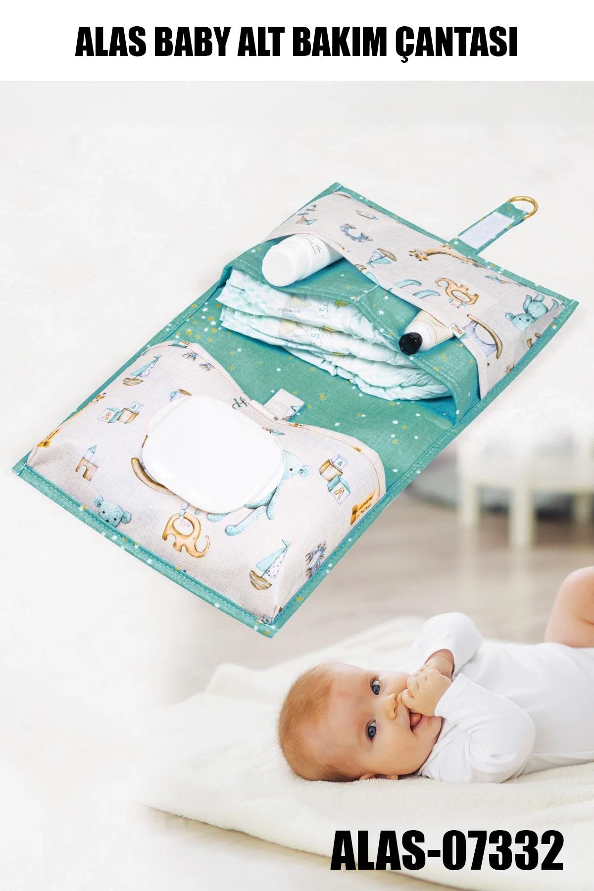 ALAS-07332 BABY ALT BAKIM ÇANTASI MAVİ - dibidip 