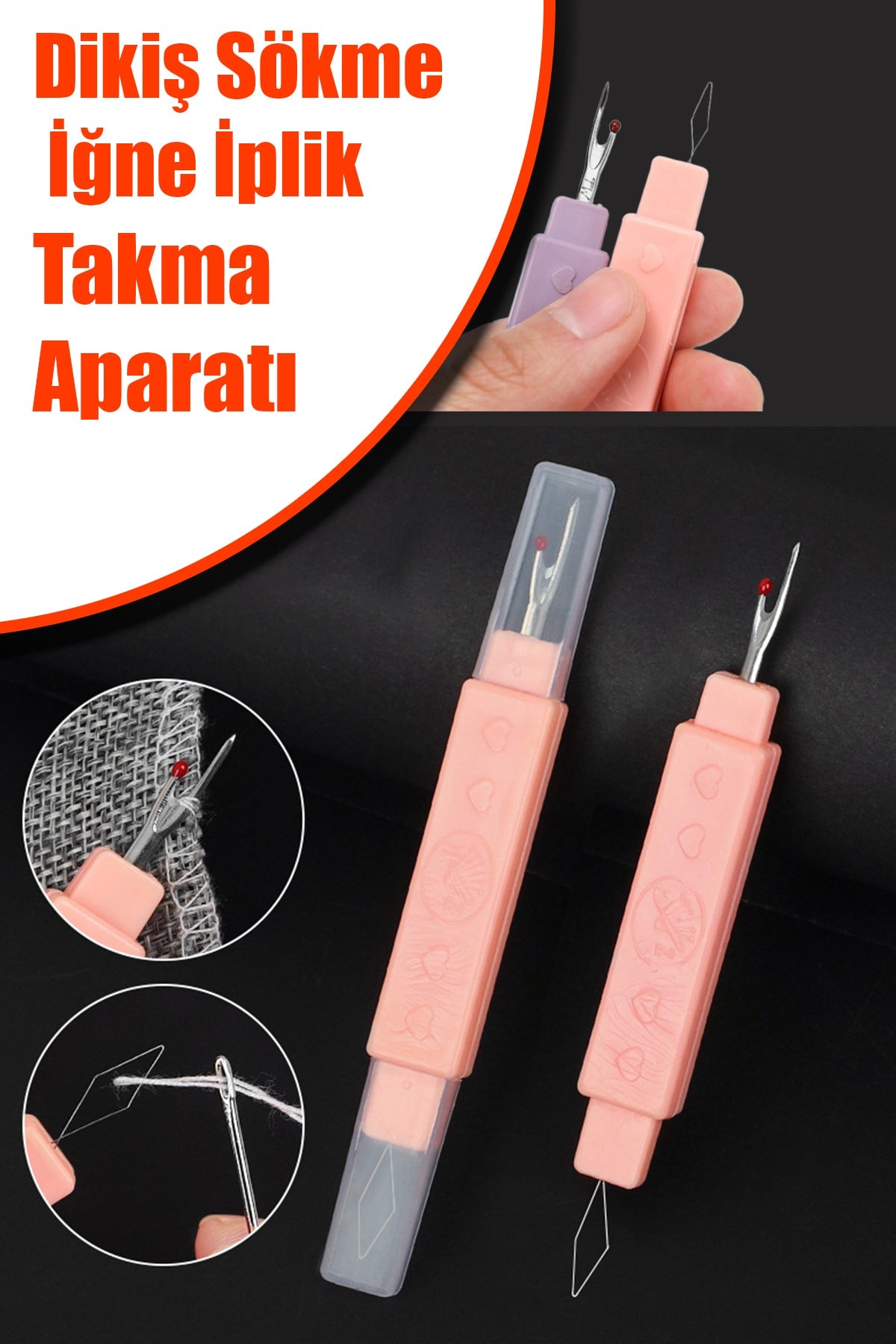 🧵DİKİŞ SÖKME VE İĞNE İPLİK TAKMA APARATI - dibidip 