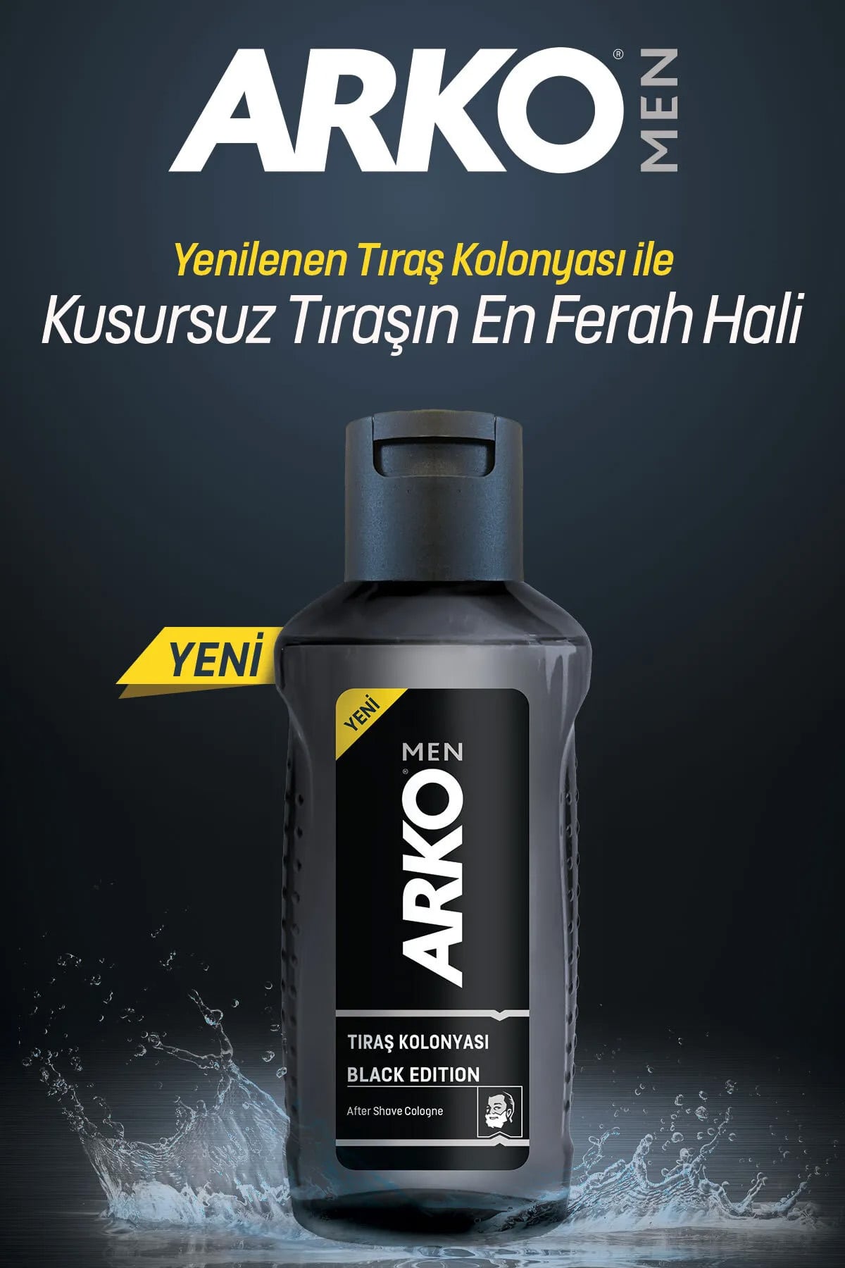 🧔ARKO MEN BLACK EDITION TIRAŞ KOLONYASI - dibidip 