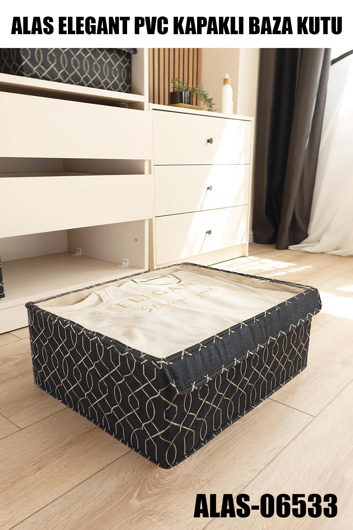 ALAS-06533 ELEGANT PVC KAPAKLI BAZA KUTU - dibidip 