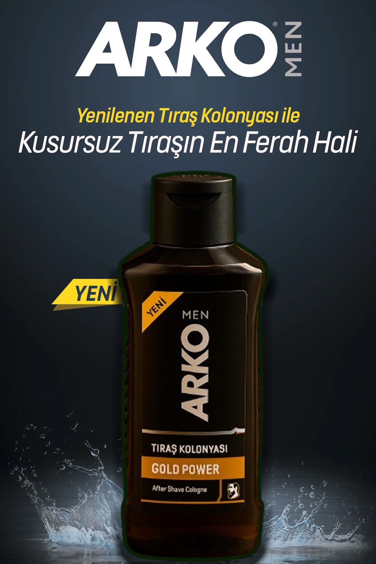 🧴ARKO MEN GOLD POWER TIRAŞ KOLANYASI - dibidip 