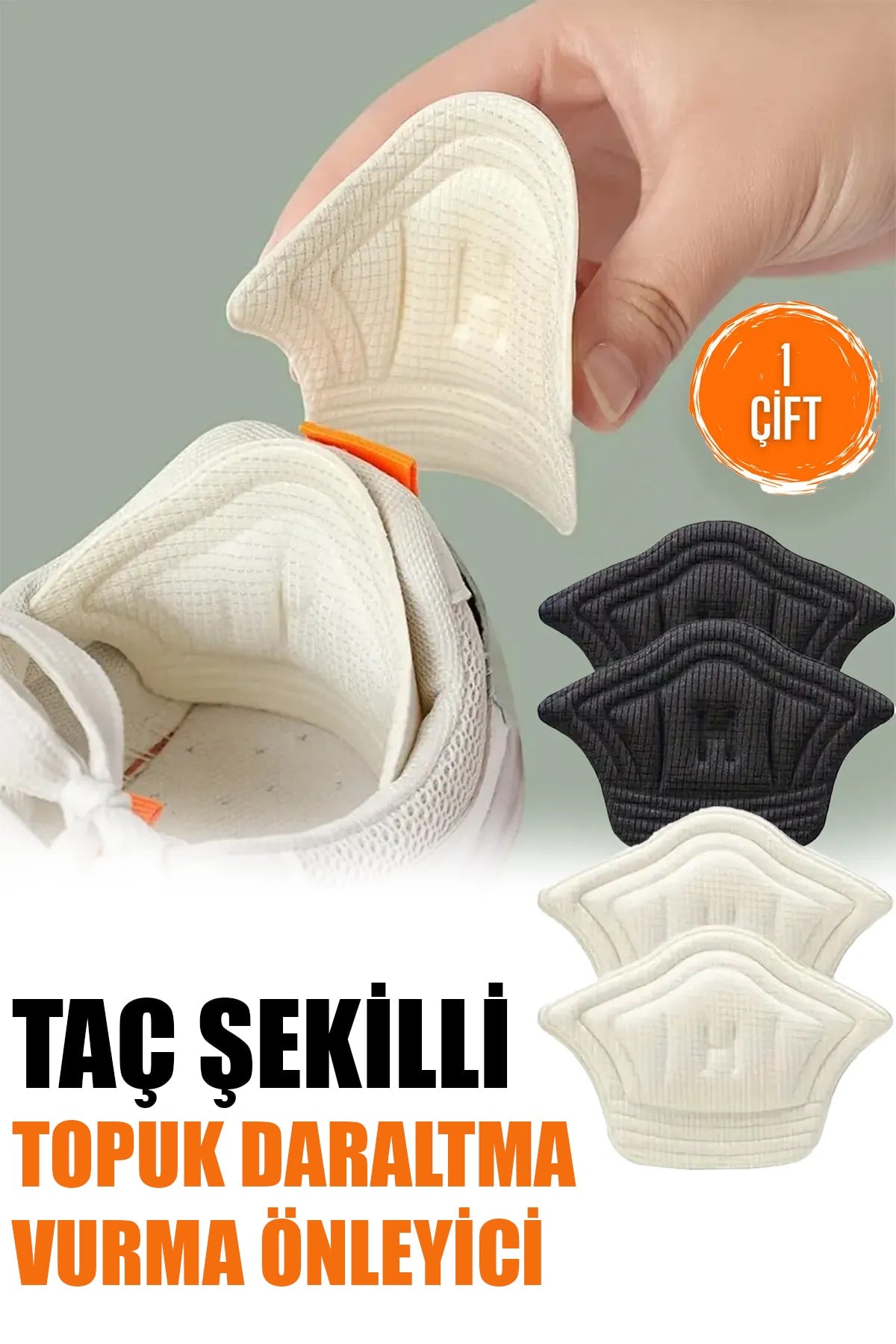 👠TAÇ ŞEKİLLİ TOPUK DARALTMA VE VURMA ÖNLEYİCİ - dibidip 