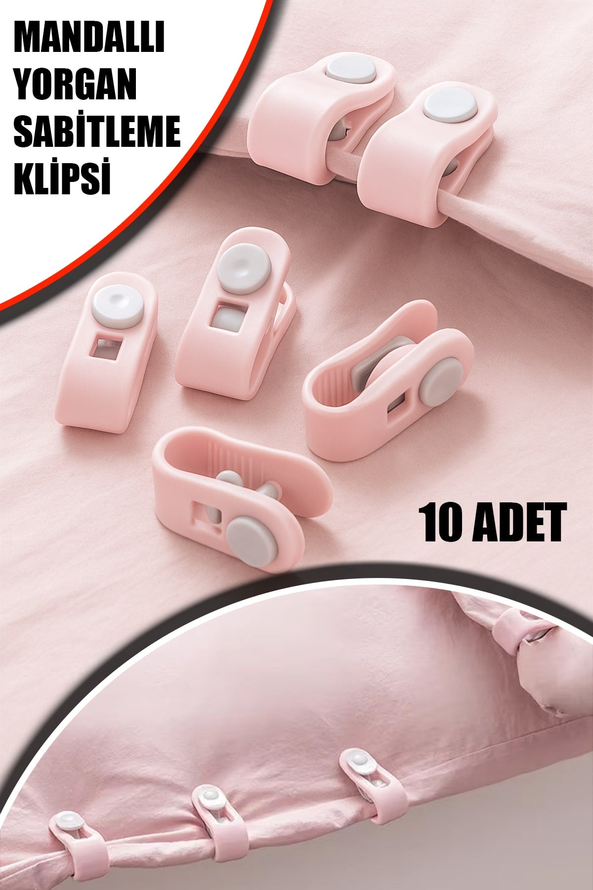 🧷MANDALLI YORGAN SABİTLEME KLİPSİ - dibidip 