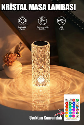KRİSTAL MASA LAMBASI