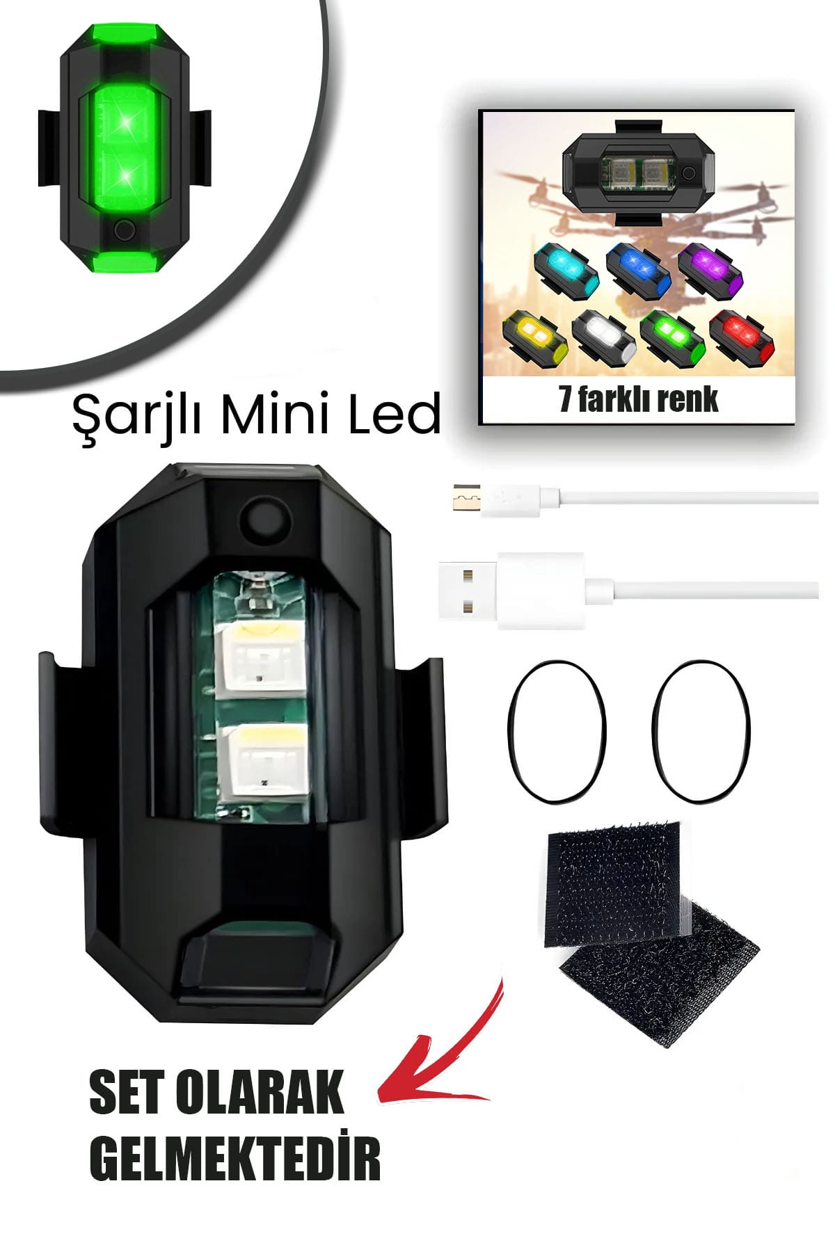 🌈 ŞARJLI MİNİ LED LAMBA - dibidip 