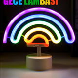 🌈NEON LED GECE LAMBASI - dibidip 