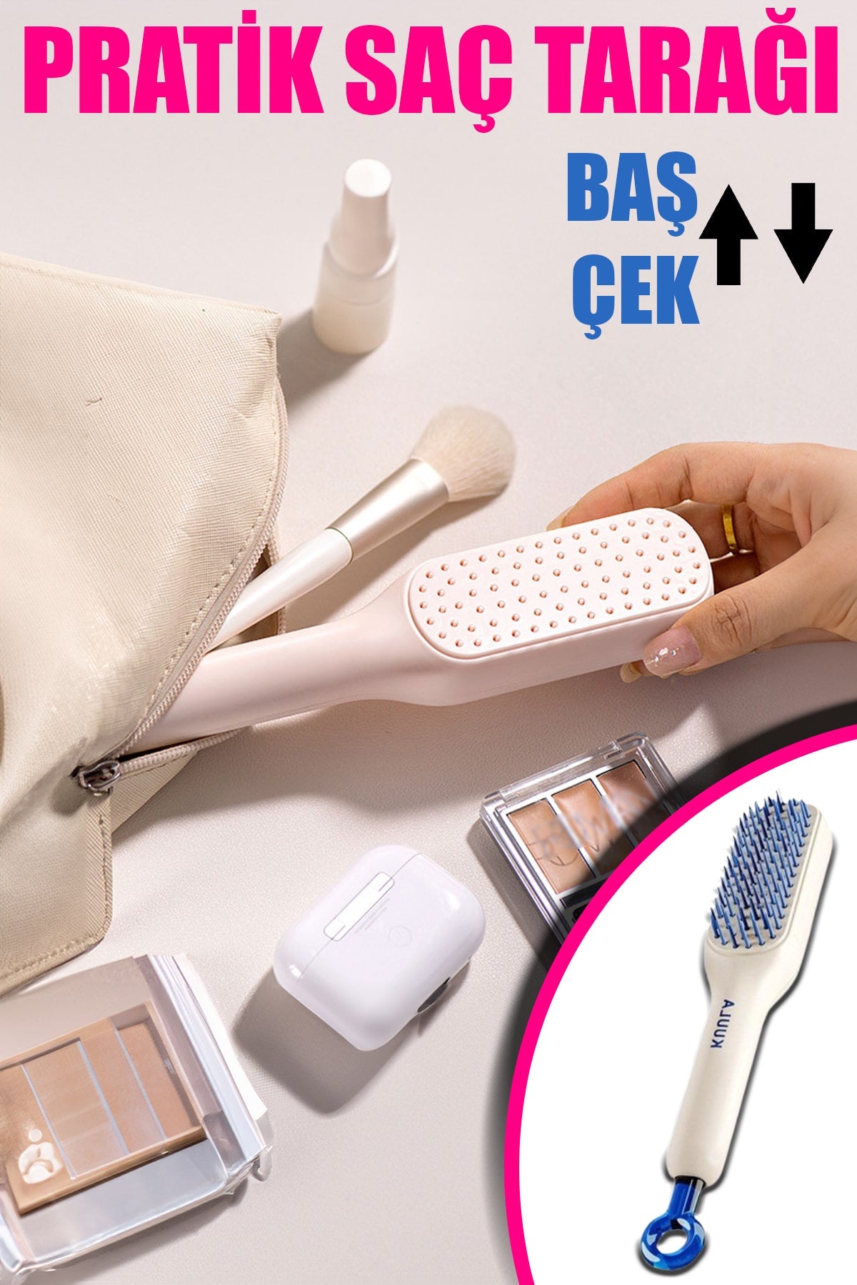 🧼PRATİK SAÇ TARAĞI - dibidip 