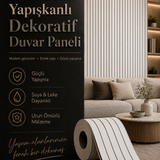 Kendinden Yapışkanlı Isı Ses Yalıtımlı 3D Ahşap Dokulu Duvar Paneli 30x275 cm-0,85 m²