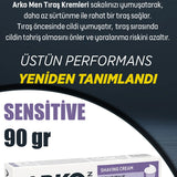 🧴ARKO MEN SENSİTİVE HASSAS CİLT TIRAŞ KREMİ - dibidip 