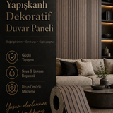 Kendinden Yapışkanlı Isı Ses Yalıtımlı 3D Ahşap Dokulu Duvar Paneli 30x275 cm-0,85 m²