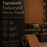 Kendinden Yapışkanlı Isı Ses Yalıtımlı 3D Ahşap Dokulu Duvar Paneli 30x275 cm-0,85 m²