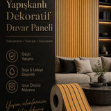 Kendinden Yapışkanlı Isı Ses Yalıtımlı 3D Ahşap Dokulu Duvar Paneli 30x275 cm-0,85 m²