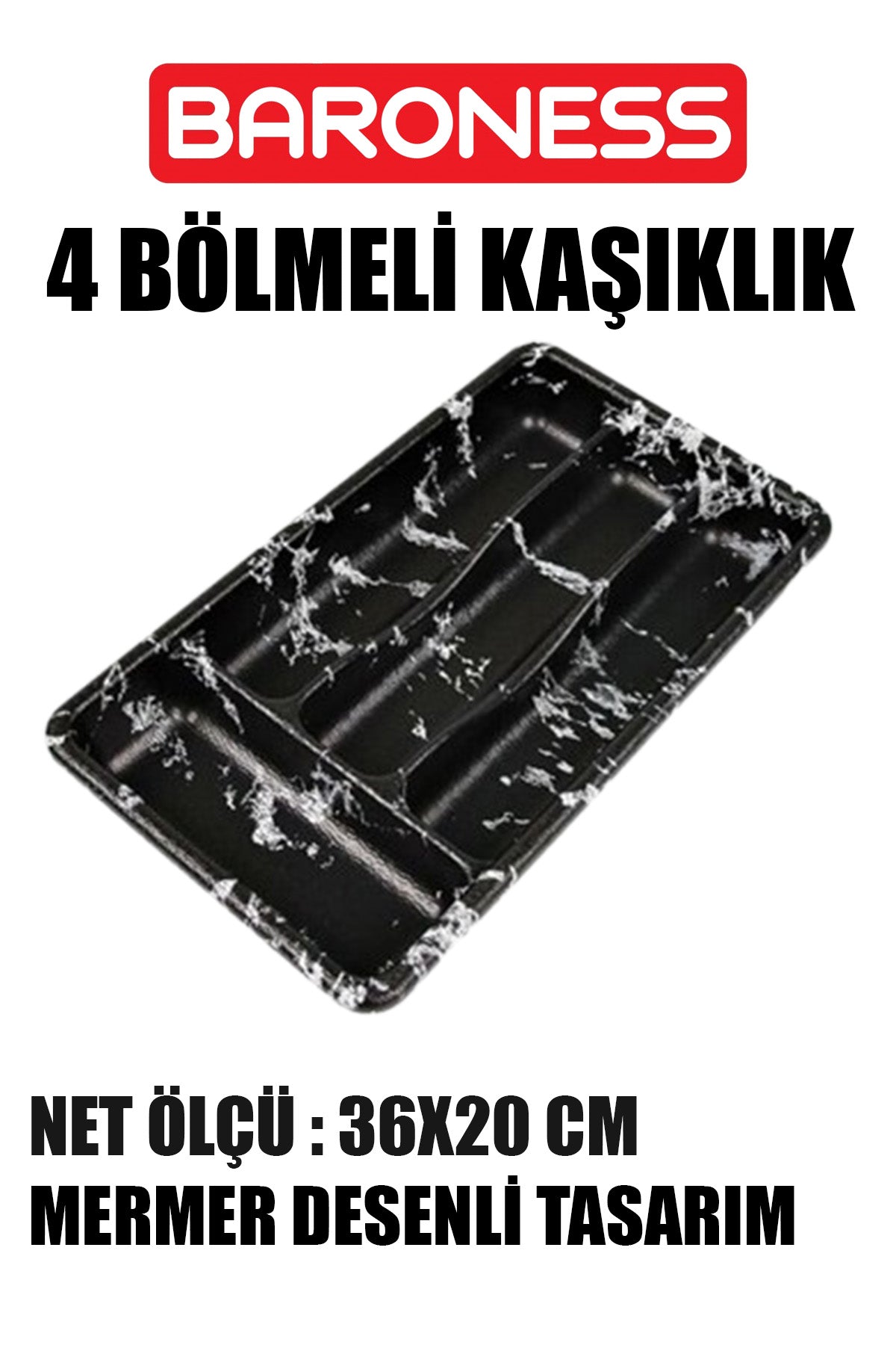 🖤BARONESS MERMER DESENLİ 4 BÖLMELİ KAŞIKLIK - dibidip 