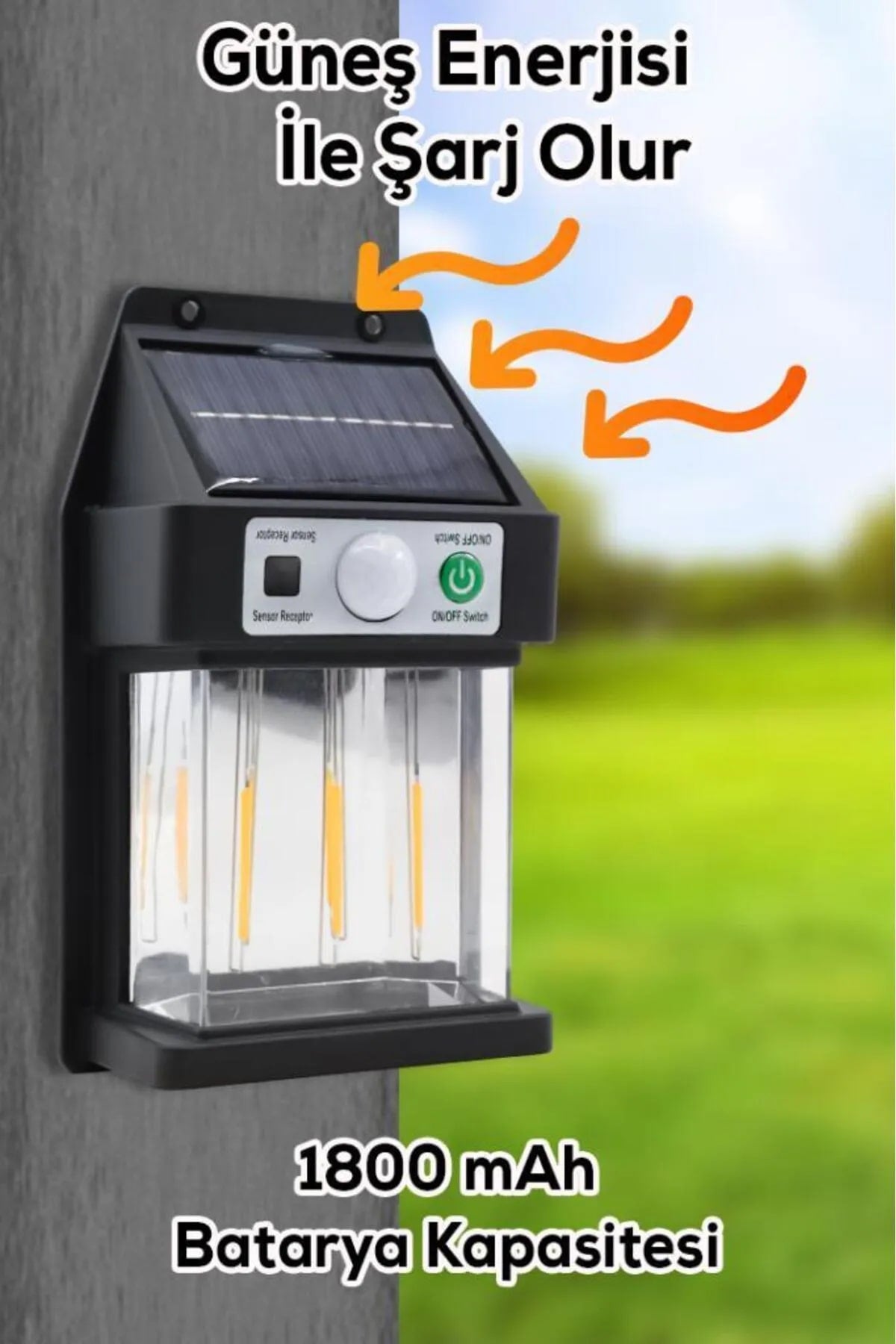 🌞GÜNEŞ ENERJİLİ LAMBA 3'LÜ LED - dibidip 