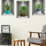 🪴3D VAZO DUVAR STİCKER - dibidip 