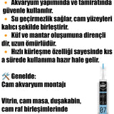 💧SELSİL 07 ŞEFFAF AKVARYUM SİLİKONU - dibidip 