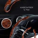 🚗AHŞAP TASARIMLI DİREKSİYON KILIFI - dibidip 