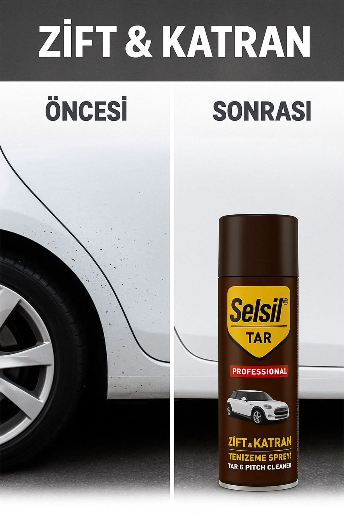 🛞SELSİL TAR ZİFT KATRAN TEMİZLEME SPREYİ - dibidip