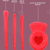 4 LÜ AYNALI MAKYAJ FIRÇA SETİ