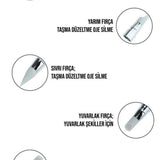 5 Lİ RENKLİ TAŞLI TIRNAK SÜSLEME FIRÇA SETİ