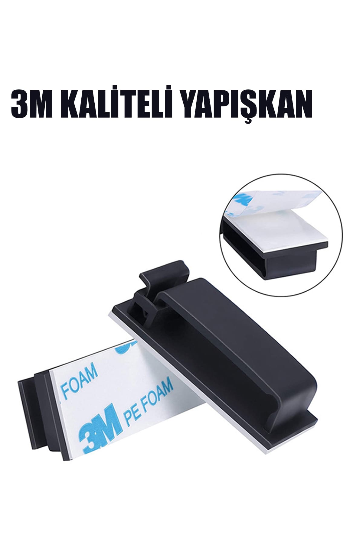 🔌YAPIŞKANLI KABLO DÜZENLEYİCİ KLİPS 4'LÜ SET - dibidip 