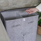 ALAS-05598 DERİLİ 2 GÖZLÜ ÇAMAŞIR SEPETİ - dibidip 