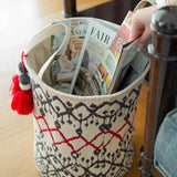 ALAS-05857 KİLİM YUVARLAK SEPET - dibidip 