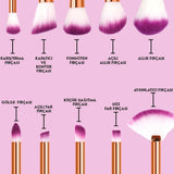 10 LU MAKYAJ FIRÇA SETİ