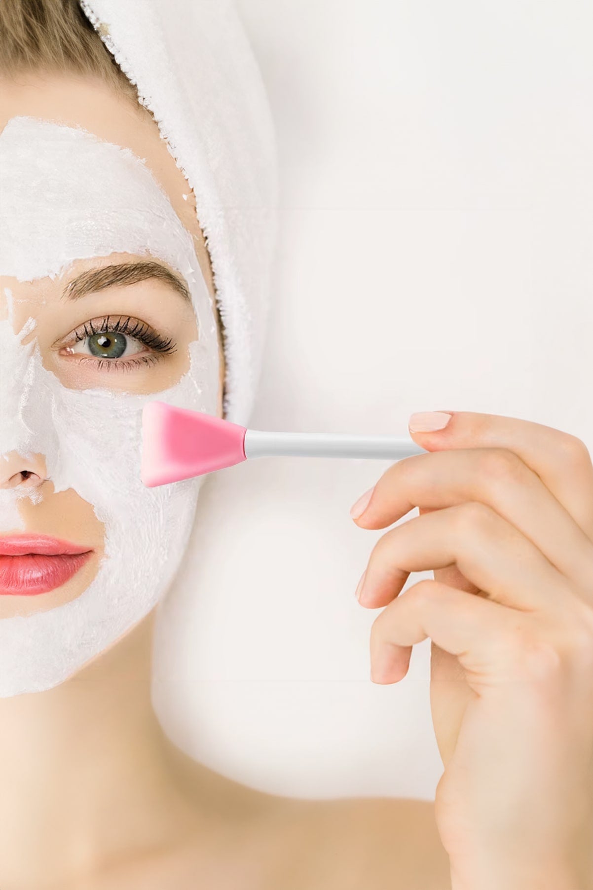 🌸CİLT BAKIM FIRÇASI VE MASKE SPATULASI - dibidip