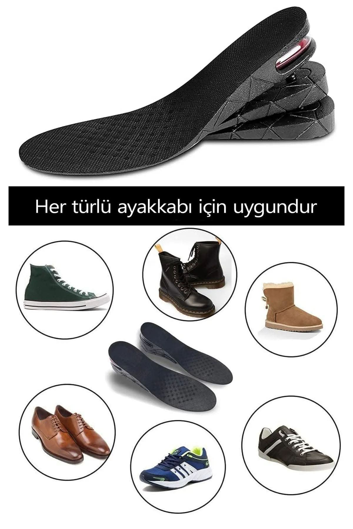 👟HAVA YASTIKLI TABANLIK 7 CM - dibidip