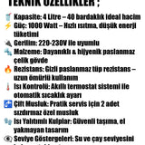 🥤ARMAĞAN 40 BARDAKLIK ELEKTRİKLİ SEMAVER - dibidip 