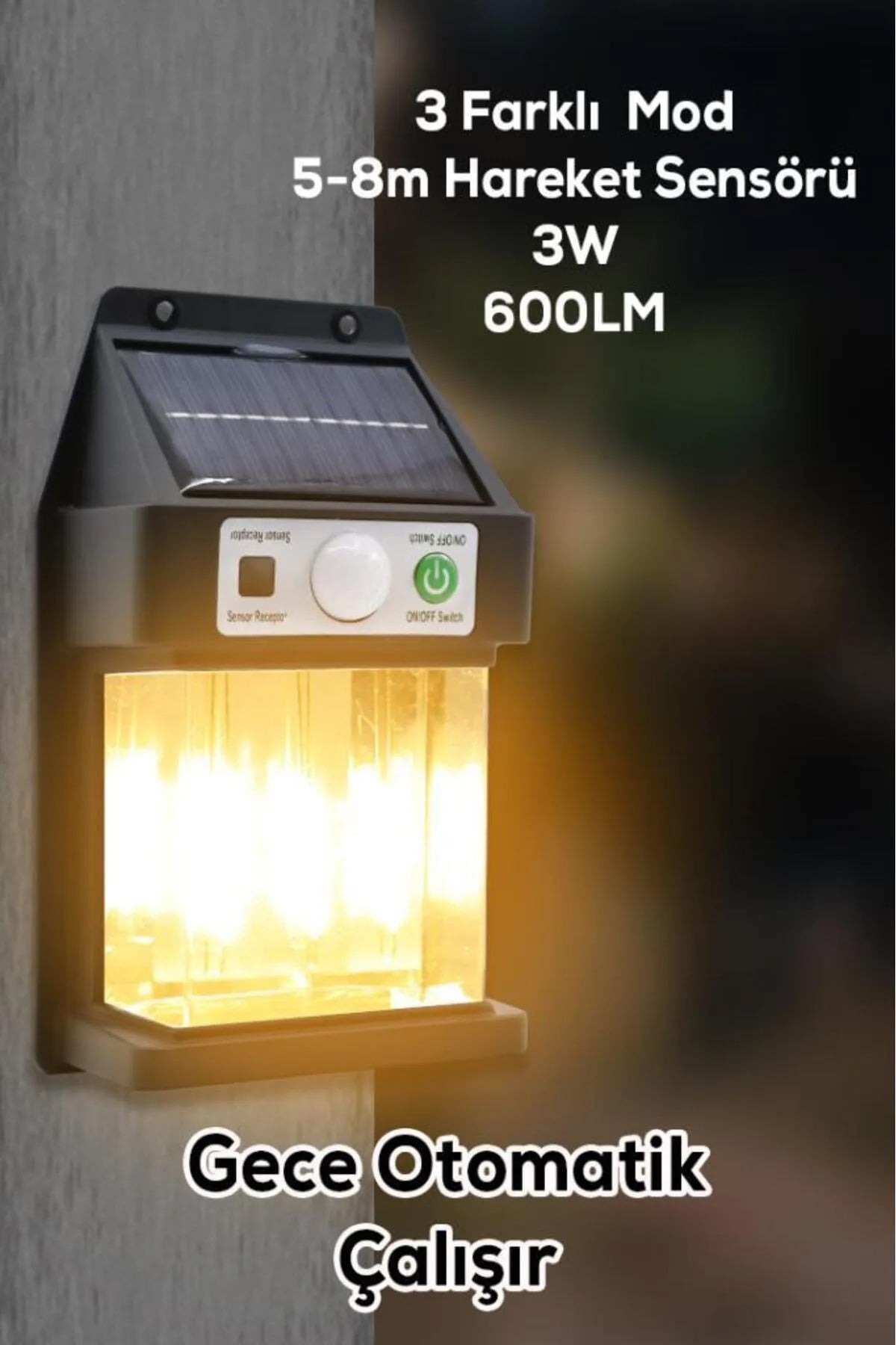 🌞GÜNEŞ ENERJİLİ LAMBA 3'LÜ LED - dibidip 