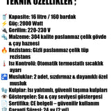 🥤ARMAĞAN 160 BARDAKLIK ELEKTRİKLİ SEMAVER - dibidip 