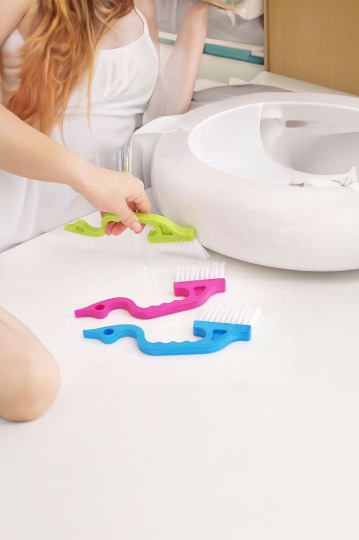 🧹KENAR TEMİZLEME FIRÇASI VE KAZIYICI - dibidip
