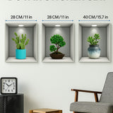 🪴3D VAZO DUVAR STİCKER - dibidip 