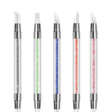 5 Lİ RENKLİ TAŞLI TIRNAK SÜSLEME FIRÇA SETİ