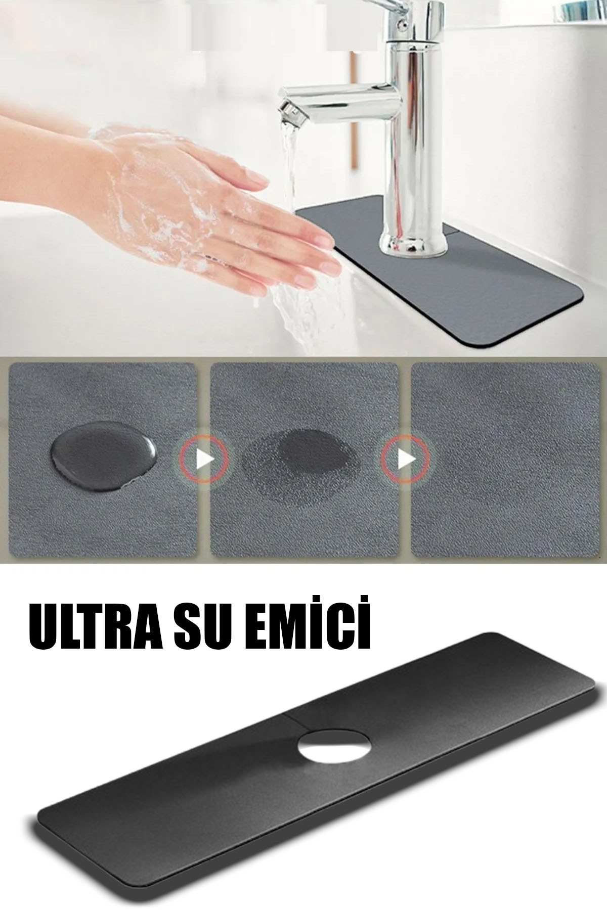 💧SU EMİCİ LAVABO KENAR MATI - dibidip 