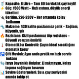 🥤ARMAĞAN 80 BARDAKLIK ELEKTRİKLİ SEMAVER - dibidip 
