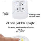 🔦UZAKTAN KUMANDALI 3'LÜ LED LAMBA - dibidip 