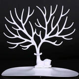 💍BEYAZ GEYİK TASARIMLI TAKI MÜCEVHER STANDI - dibidip