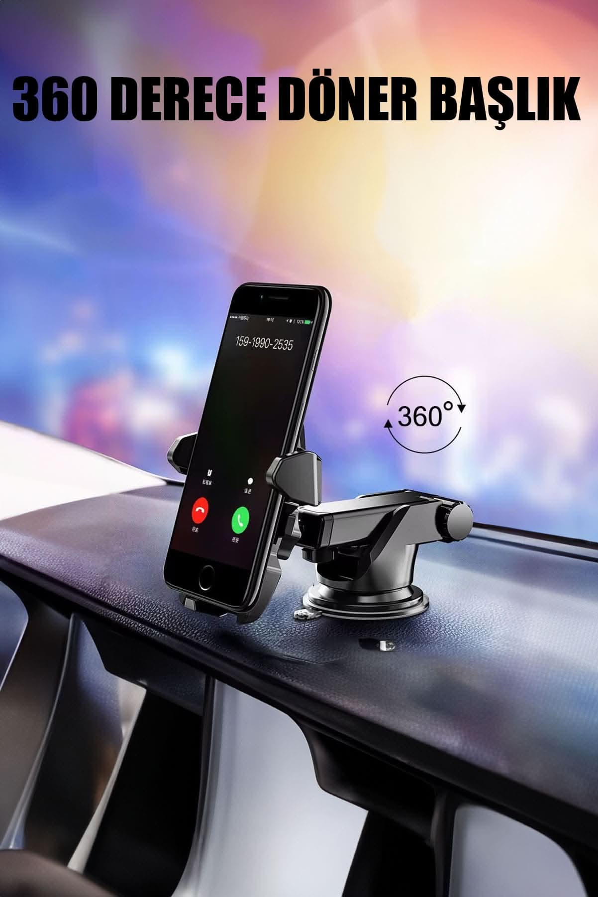 📱 TORPİDO ÜSTÜ TELESKOPİK TELEFON TUTUCU - dibidip