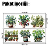 🌼SAKSI ÇİÇEKLİ TASARIMLI YAPIŞKANLI STİCKER - dibidip 