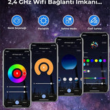 🌌GALAXY BLUETOOTHLU GECE LAMBASI - dibidip 