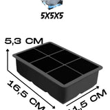 🧊6 BÖLMELİ KARE BUZ KALIBI - dibidip 