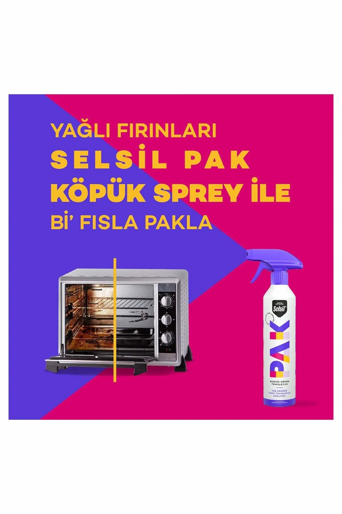 ✨SELSİL PAK MUCİZE KÖPÜK TEMİZLEYİCİ SPREY - dibidip