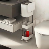 🗑️TEKERLEKLİ ÇİFT RAFLI ORİGA ÇÖP KOVASI - dibidip 