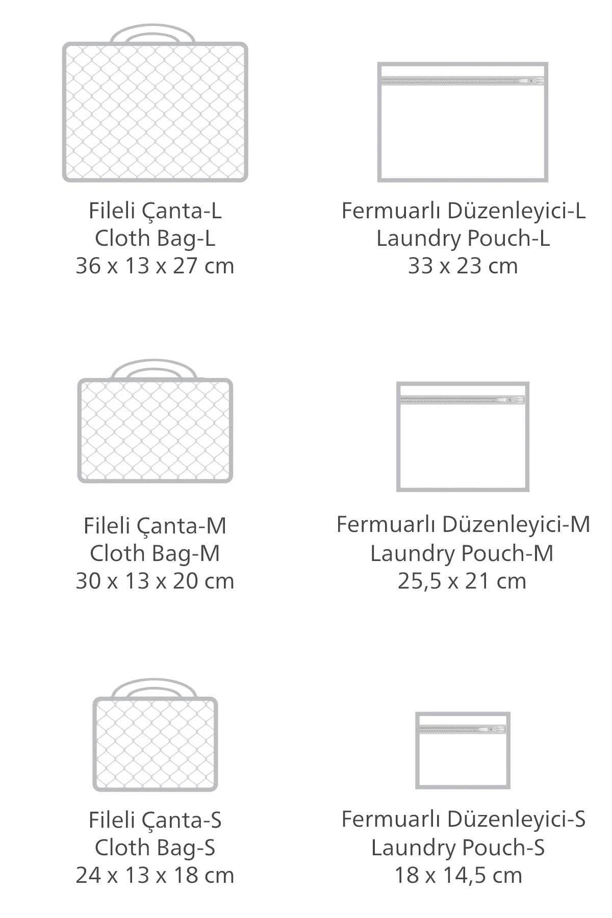 ALAS-04522 DERİLİ 6'LI BAVUL İÇİ SEYAHAT ÇANTASI - dibidip 